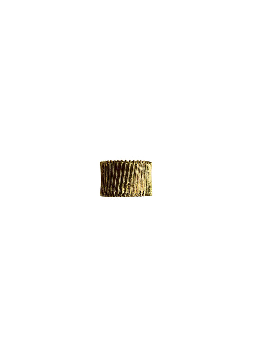 Lustre Pleated Golden Ring