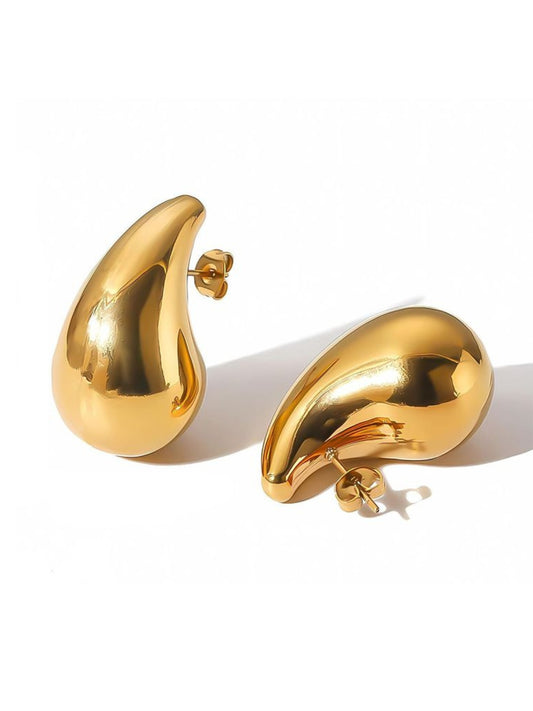 Luxe Dewdrop Gold Plated Earrings