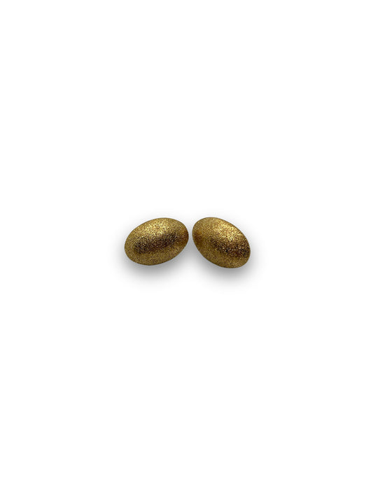 Golden Oval Studs
