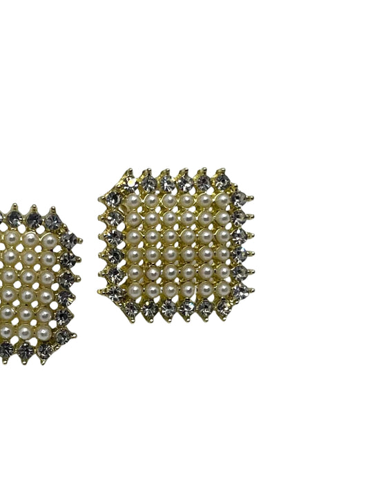 Pearl Square Earrings