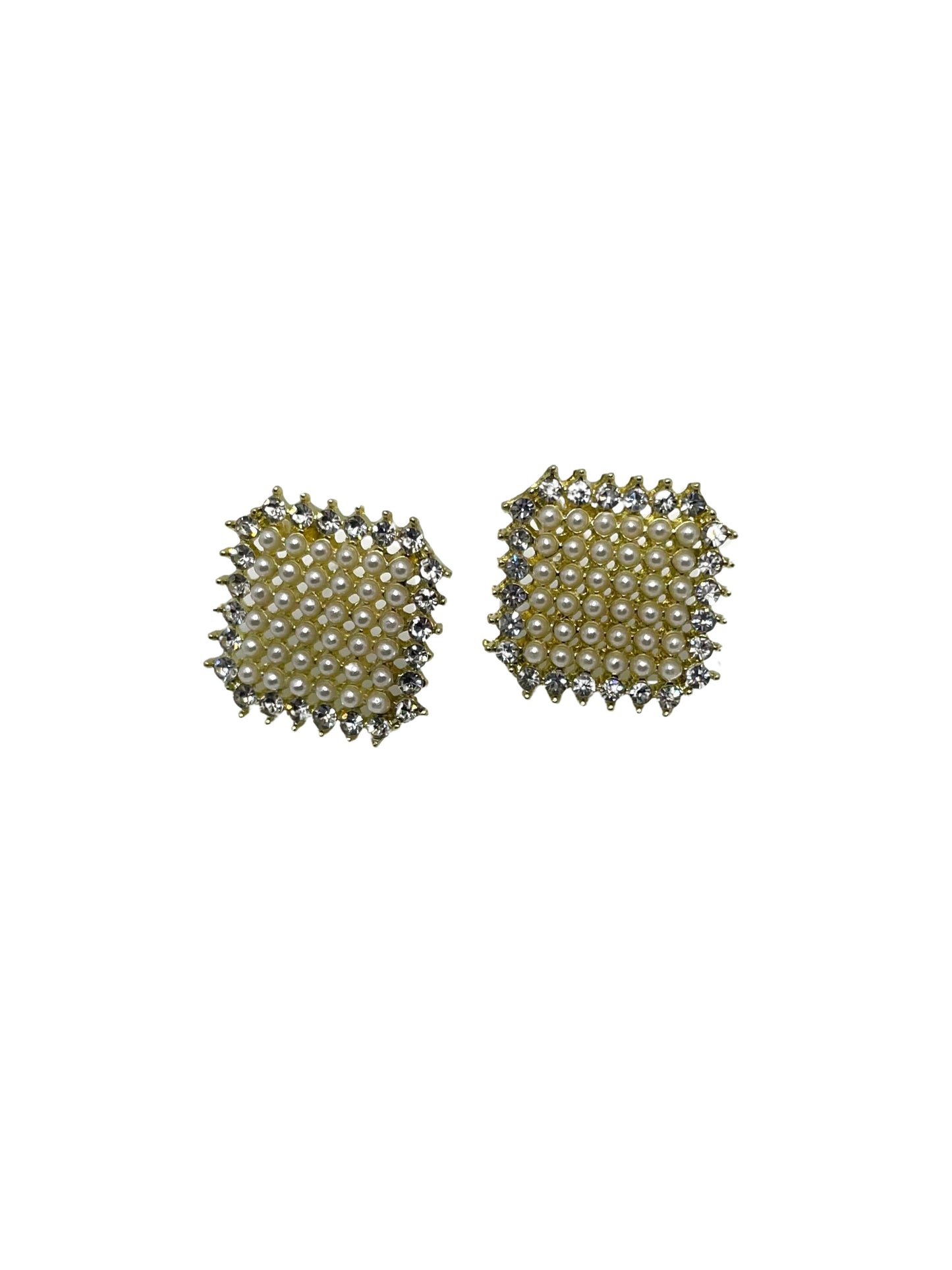 Pearl Square Earrings