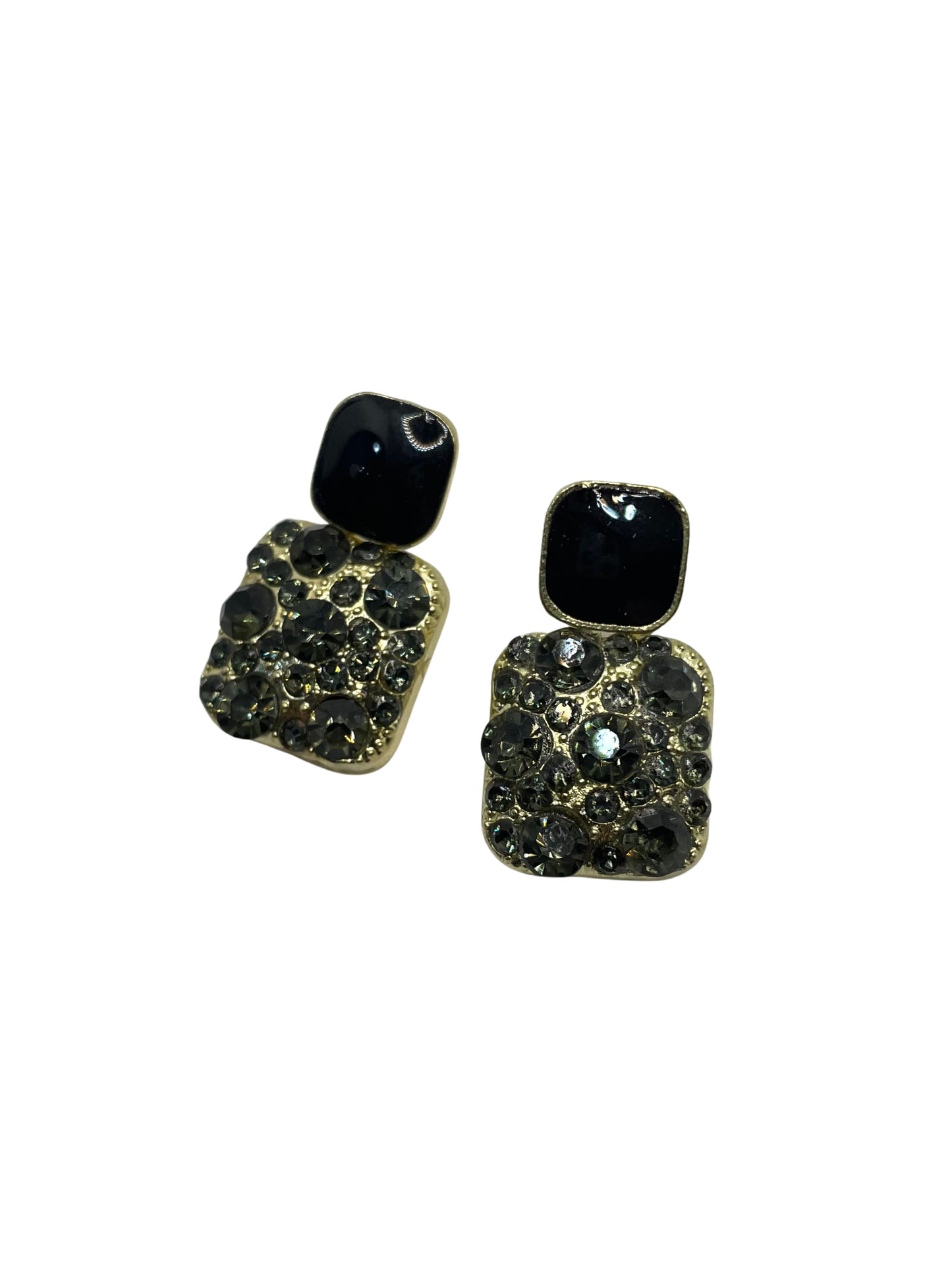 Black Drop Earrings